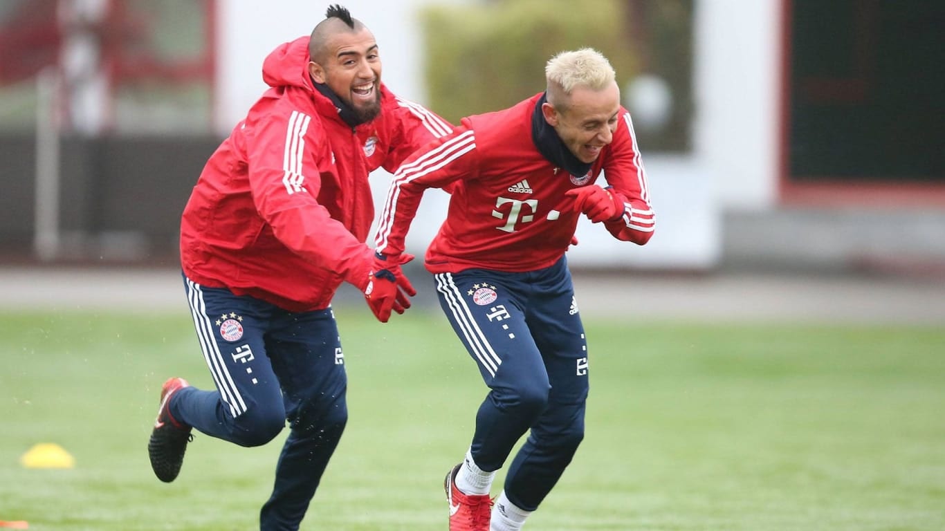 a Bayern training session