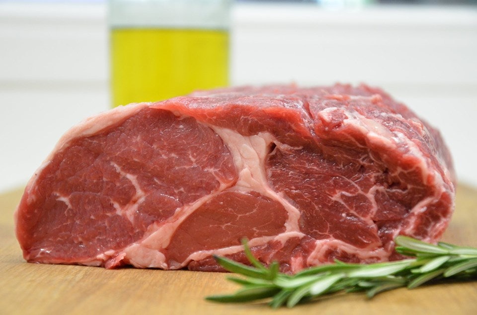 a piece of raw meat
