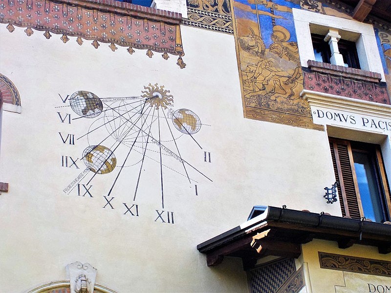 Sundial of Coppede in Rome