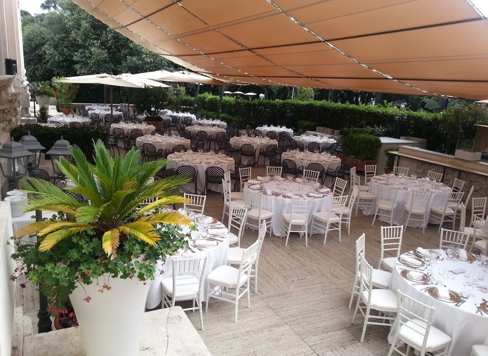 restaurant terrace of Caffè Delle Arti