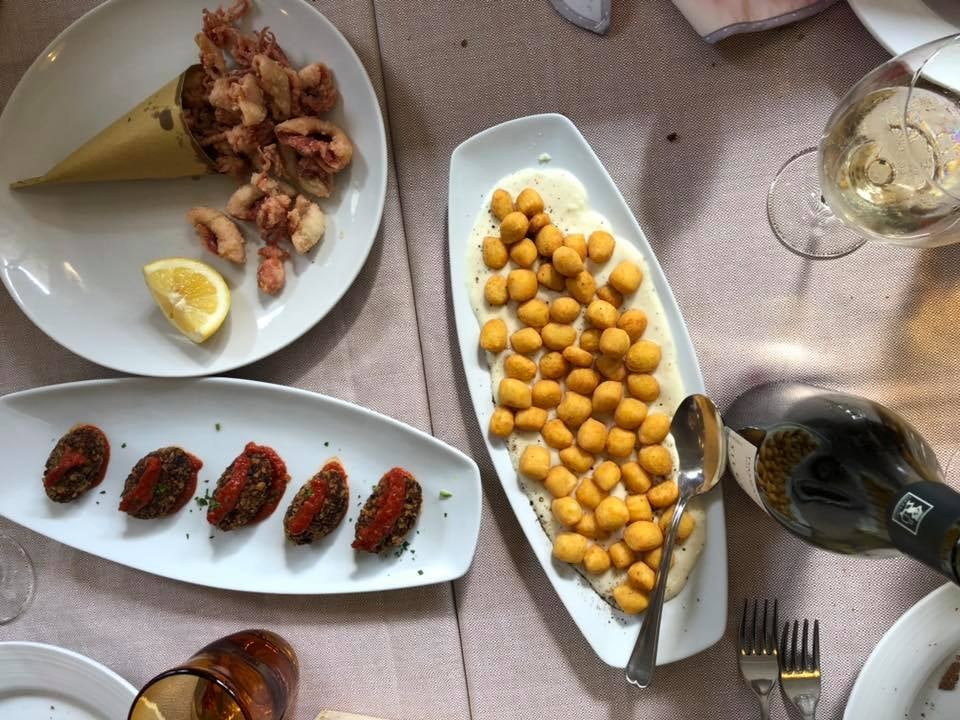 Italian cuisine from trattoria da Cesare in rome