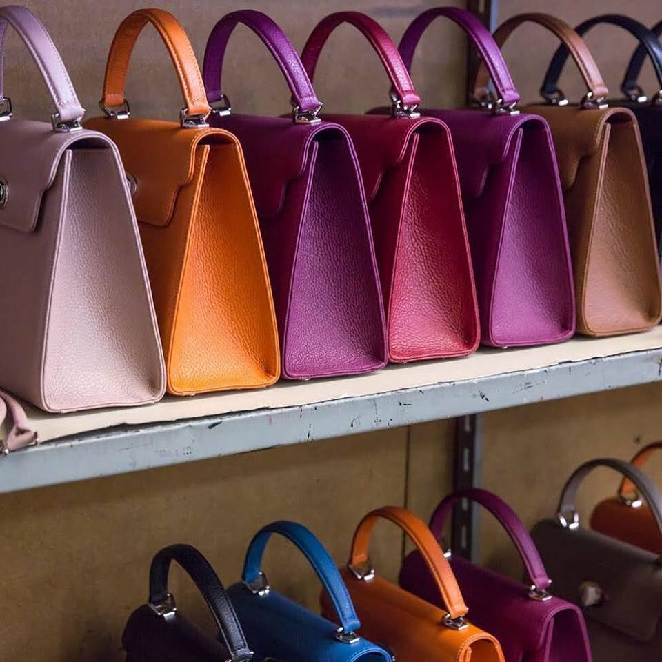 leather handbags from Del Giudice
