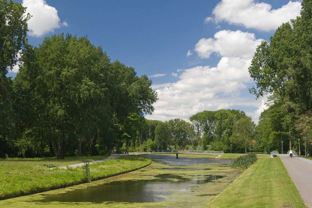a stream in the Zuiderpark Rotterdam