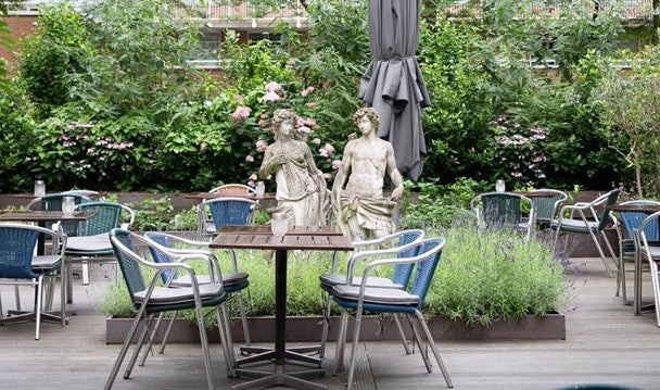 garden at cafe restaurant Floor