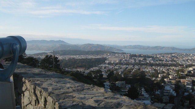 view from Twin Peaks in San Francisco