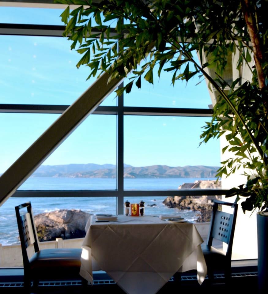 a table with a view at Cliff House San Francisco