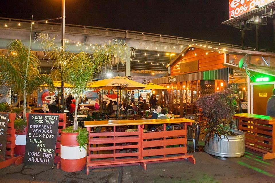 food stands at SoMa StrEat Food Park
