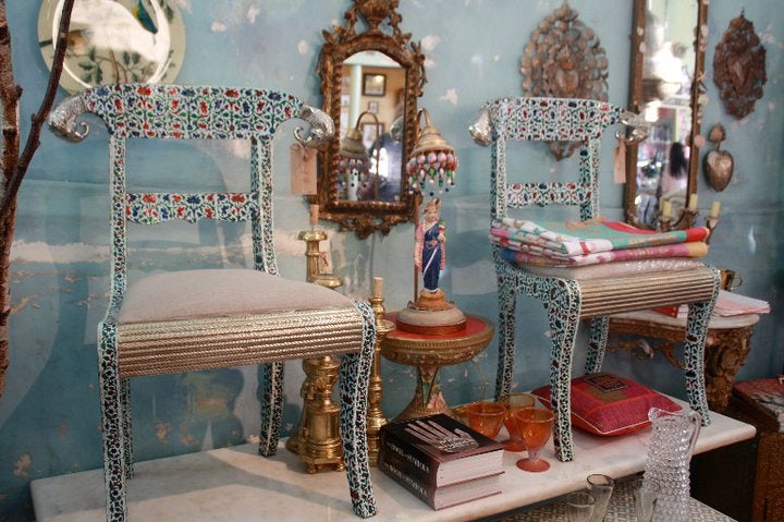 colorful furniture and design at Nest store