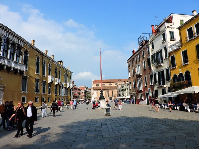 a square of campo in Venice