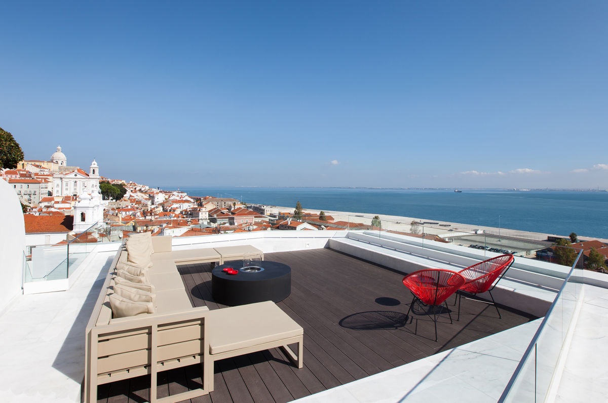 Lisbon - Memmo Alfama rooftop terrace