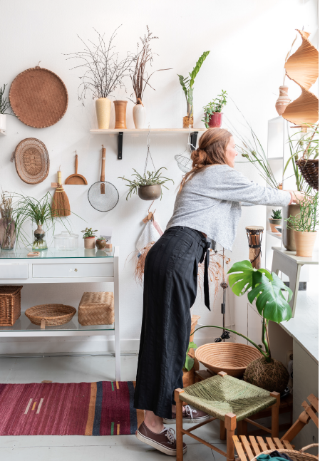 owner of Little Green shop by Bar and Zo and decor items