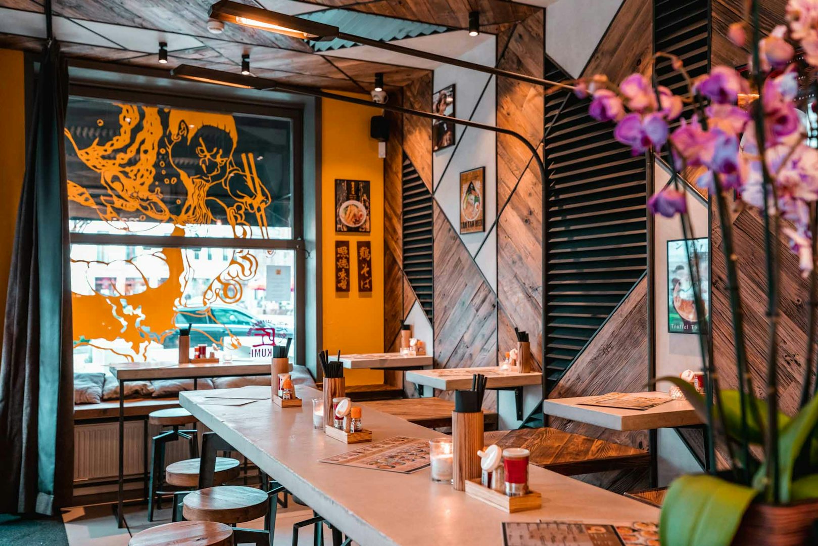 restaurant interior of Takumi Ramen Antwerp