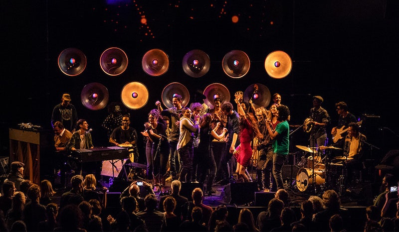 a band performing at überjazz Festvial in Hamburg