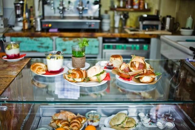 food on the counter of Café Johanna