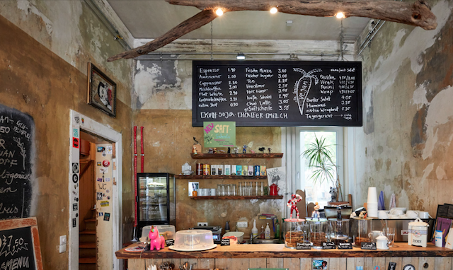 rough interior of Nasch restaurant