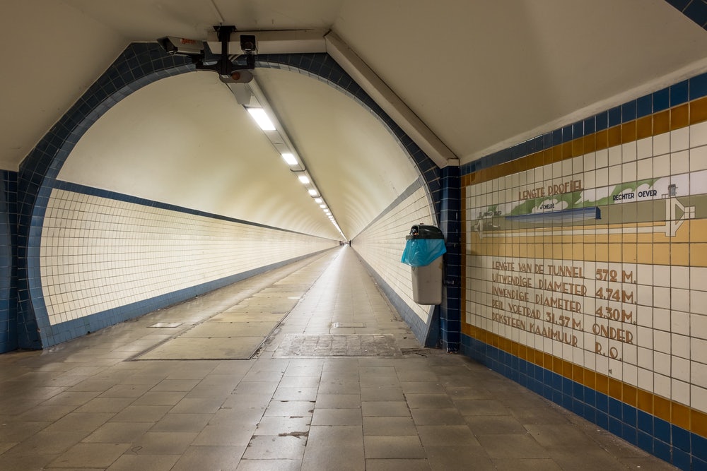 Antwerp - Sint Anna bike tunnel Linkeroever