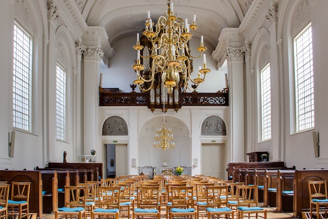 interior of Old-Catholic clandestine church in The Hague