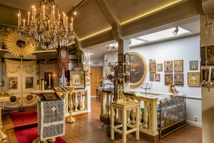 interior of Russian Church in The Hague