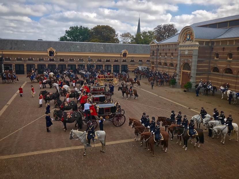 horses and carriages at the Royal Stables The Hague