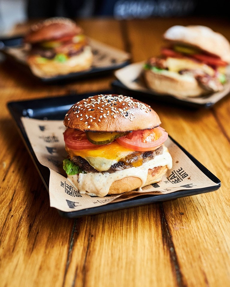 three cheeseburgers from Burger Bar The Hague