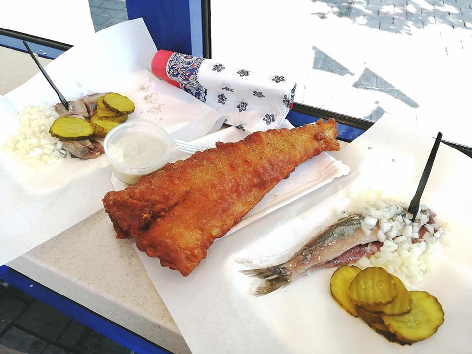 Herring and friend fish from Haringkraam Buitenhof The Hague