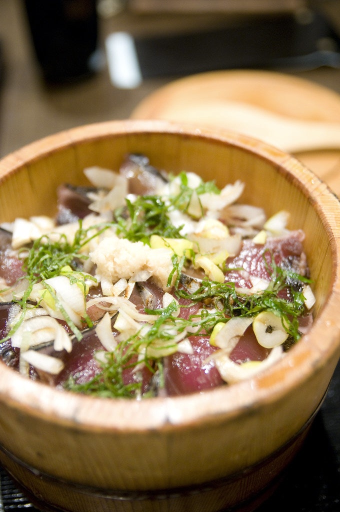 a Japanese tuna dish from Ohitsuzen Tanbo