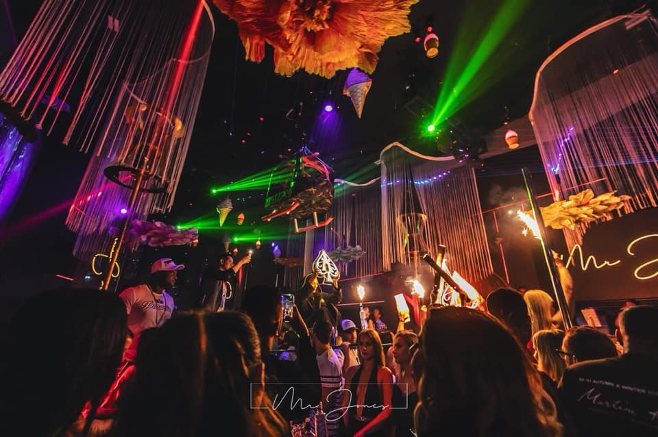 interior of Mr. Jones club in Miami
