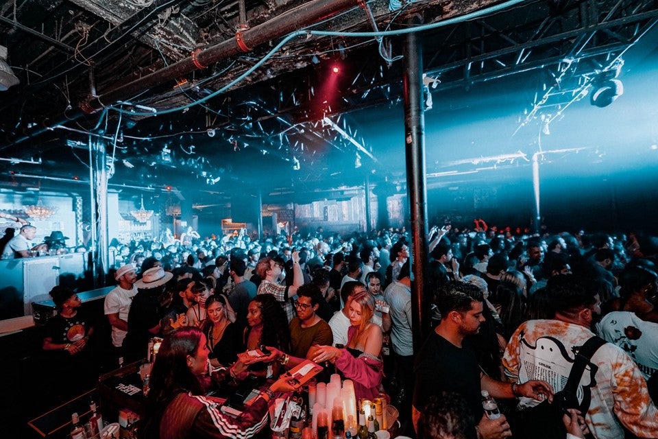 people partying at Floyd Miami bar