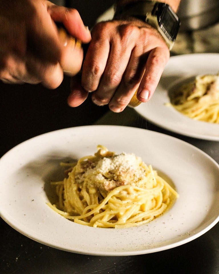 plate of pasta at Pane&Vino La Trattoria