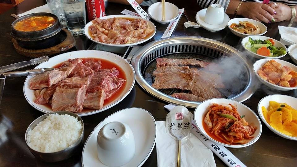 Korean BBQ at Han II Kwan restaurant in San Francisco