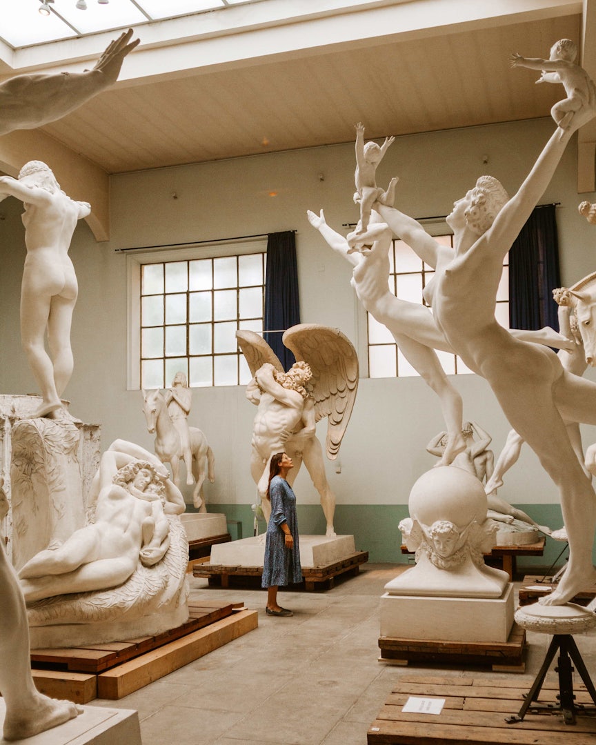 Rome - inside of Museo Hendrik Christian Andersen sculpture studio