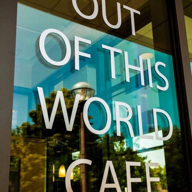 window facade of Out of This World Cafe