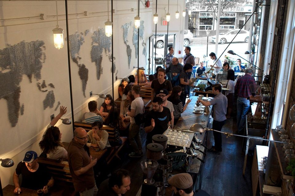 bar interior of Revolver Coffee on Cambie Street