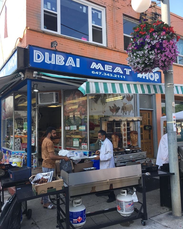 a shop selling food during the Gerrard India Bazaar