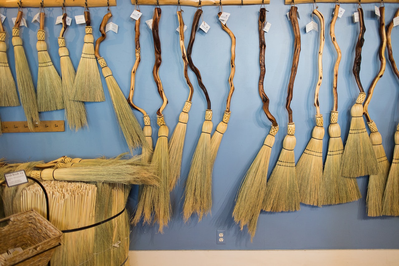 handcrafted brooms from Granville Island Broom Co.