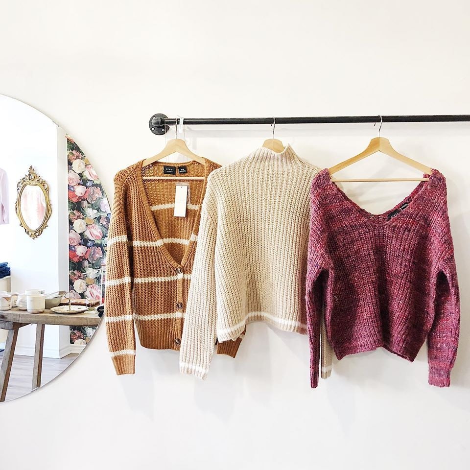 three women sweater from Coal Miner's Daughter