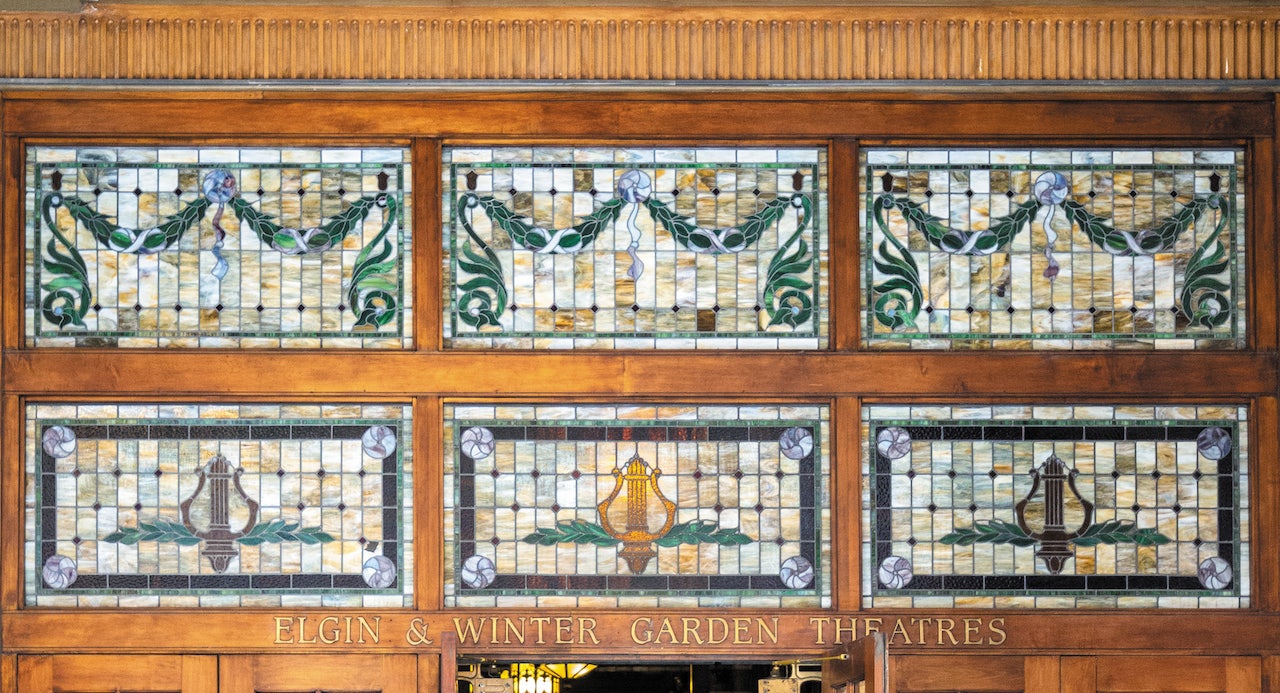 detailed view of the entrance at the Elgin and Winter Theatre garden centre Toronto