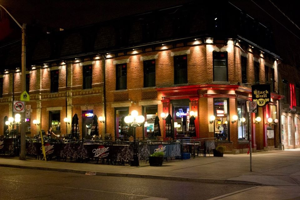 exterior of the Black Bull pub in Toronto