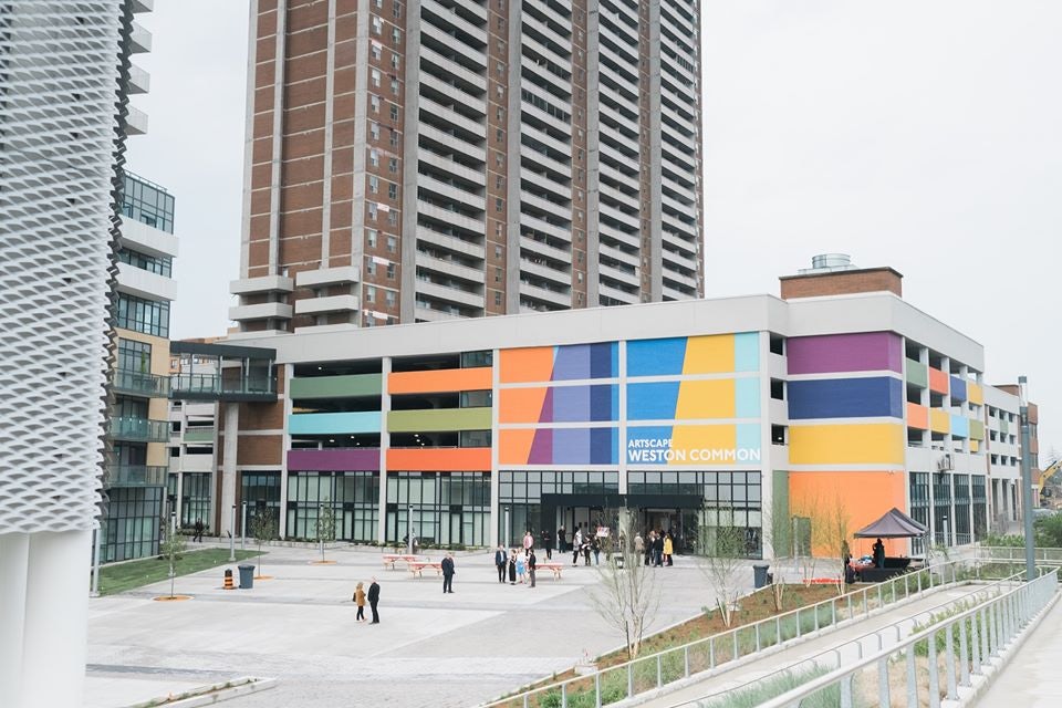 colourful exterior of the Artscape Weston Common