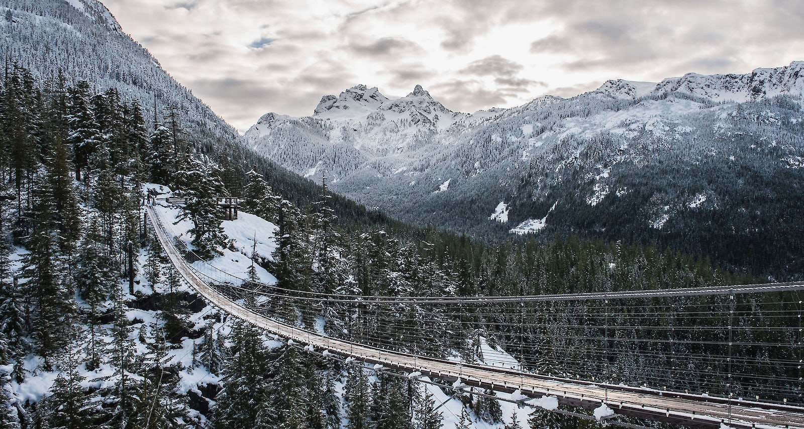 the sky pilot suspension bridge in Vancouver