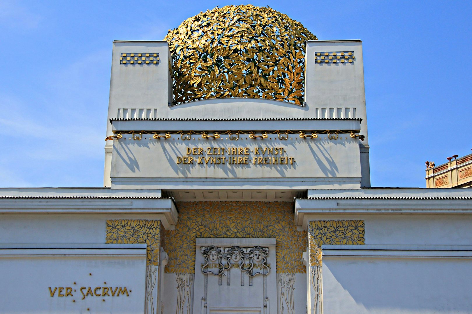 close up of golden dome at the Secession Vienna