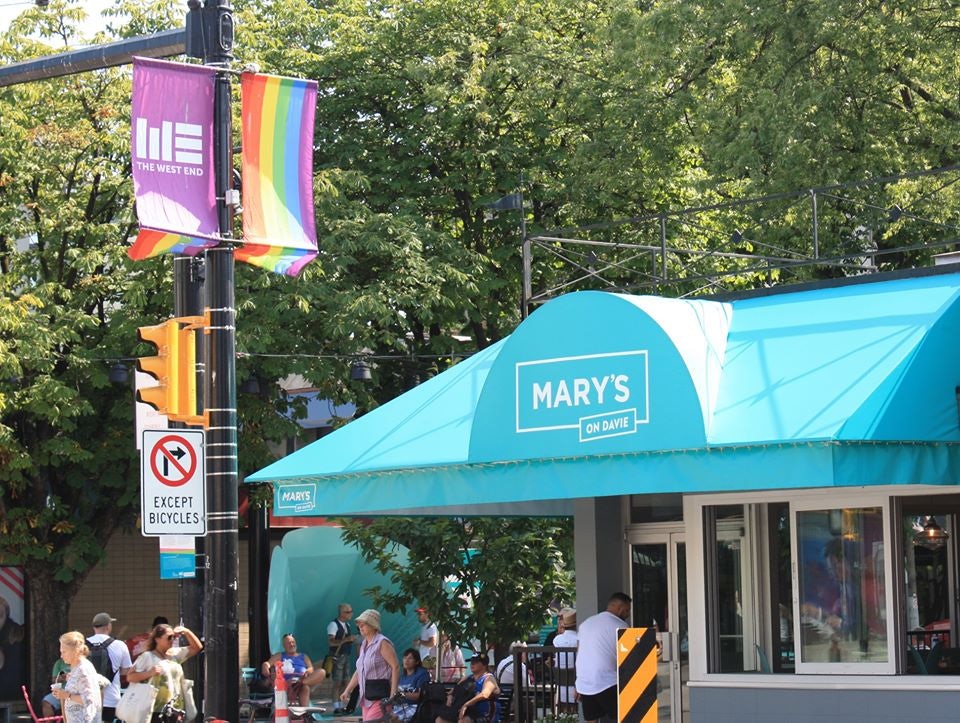 Mary's on Davie bar in Vancouver