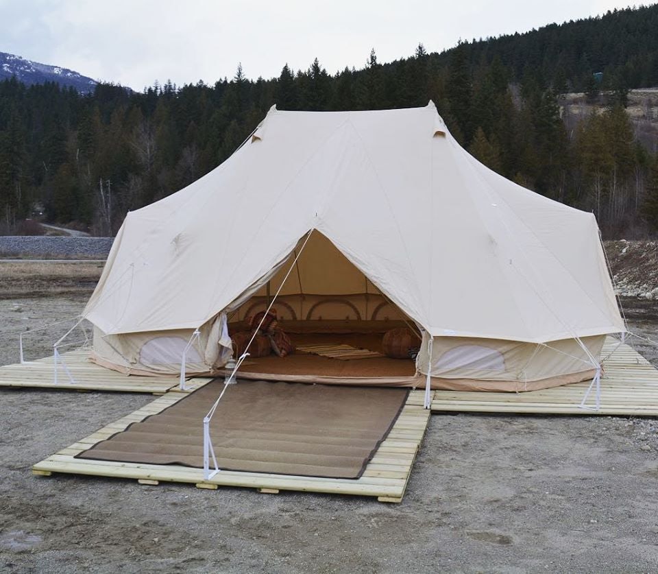 a glamping tent from Wild Havens Vancouver