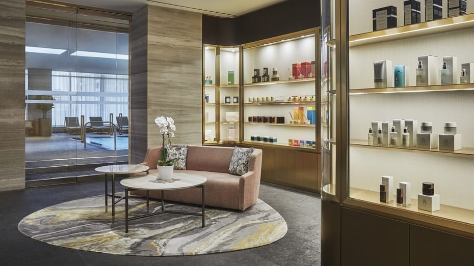 interior of the Spa at the Four Seasons Hotel in Toronto