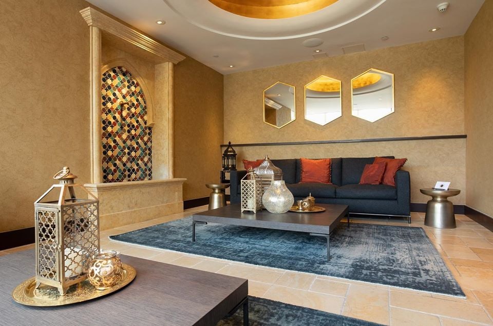 oriental themed interior of the Miraj Hammam Spa