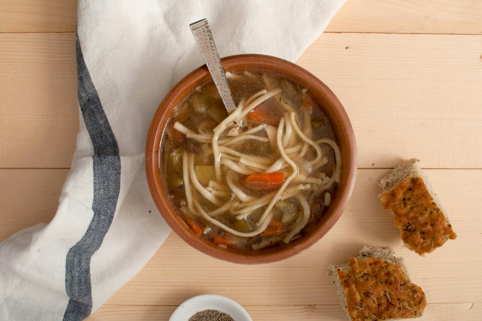 a bowl of fresh soup from the Stock Market Vancouver