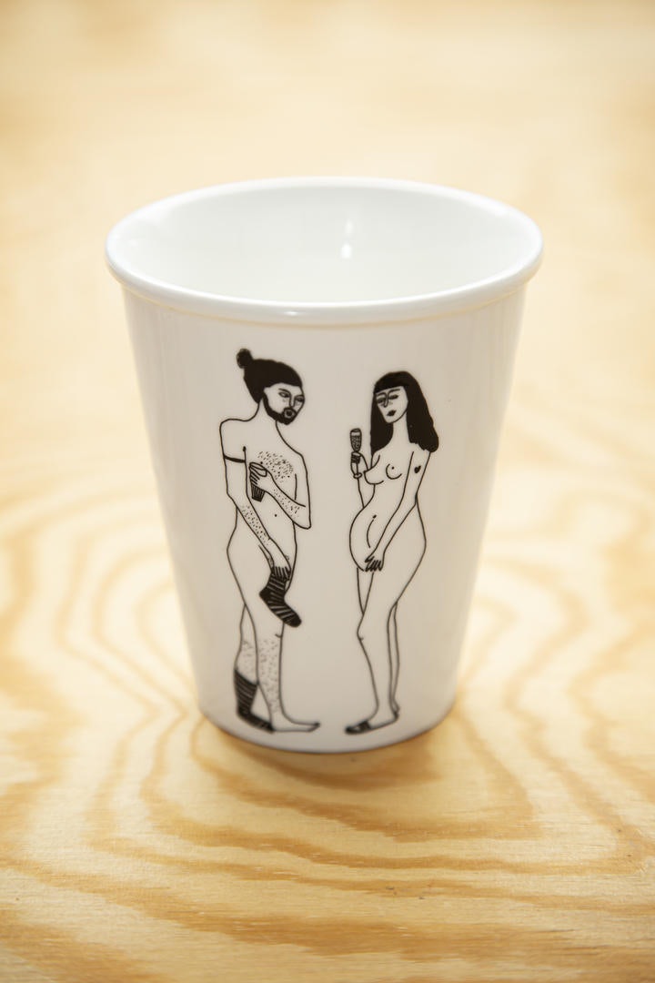 Ghent - Helen B Adam and Eve mug for Van Eyck was here
