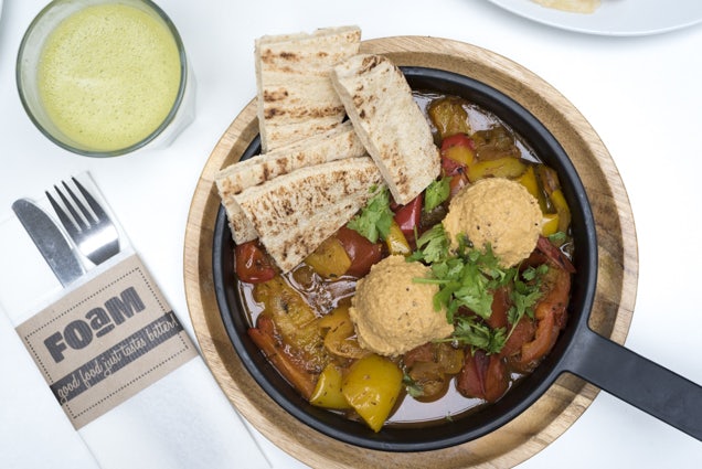 The Hague - Foam vegan dish