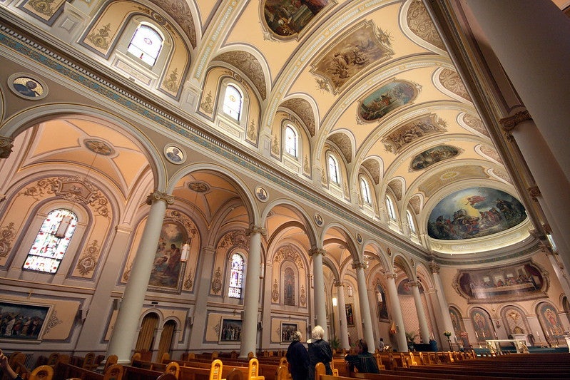 interior of the St Pauls Basilica in Toronto