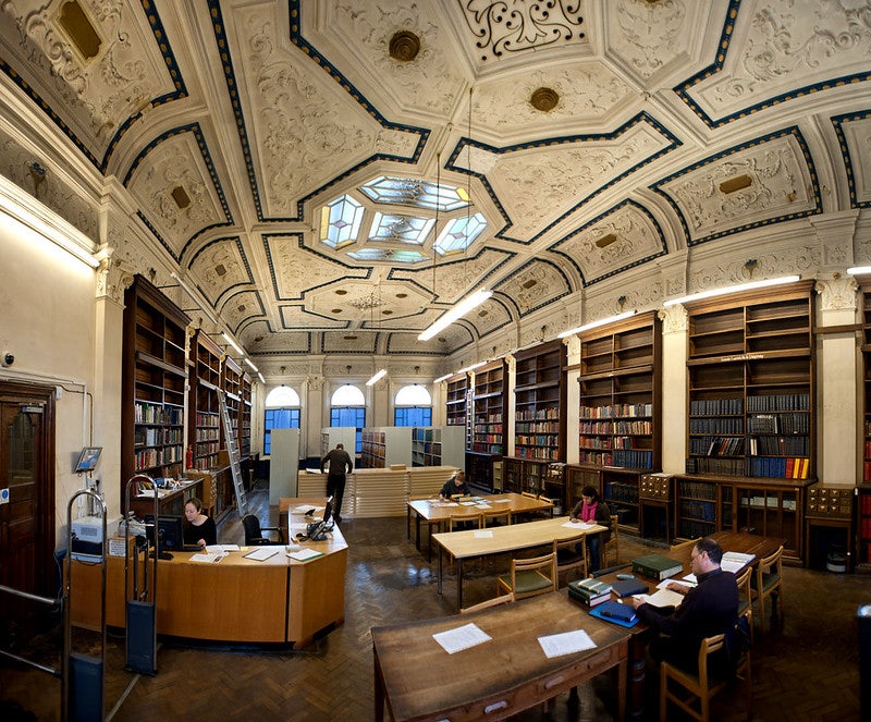 reading room at the Bethnal Green Library London